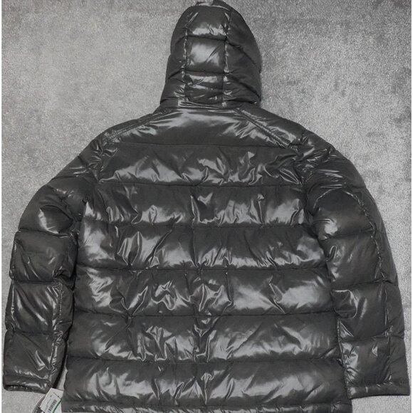 Michael Kors Hooded Puffer Jacket Men's Large Gray Full Zip Lined MSRP $225 - Picture 8 of 11